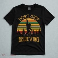 DonT Stop Believing Bigfoot Rock & Roll Retro Sasquatch T-Shirt thumb 5