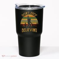 DonT Stop Believing Bigfoot Rock & Roll Retro Sasquatch Tumbler thumb 0