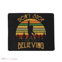DonT Stop Believing Bigfoot Rock & Roll Retro Sasquatch Mousepad thumb 0