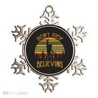 DonT Stop Believing Bigfoot Rock & Roll Retro Sasquatch Ornament thumb 0