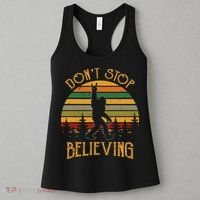 DonT Stop Believing Bigfoot Rock & Roll Retro Sasquatch Women's Tank Top thumb 3