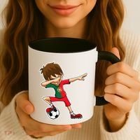 Dabbing Soccer Boy Portugal Jersey Portuguese Dab Gift Coffee Mug thumb 3