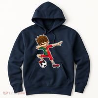Dabbing Soccer Boy Portugal Jersey Portuguese Dab Gift Hoodie thumb 0