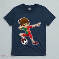 Dabbing Soccer Boy Portugal Jersey Portuguese Dab Gift T-Shirt thumb 5
