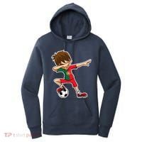 Dabbing Soccer Boy Portugal Jersey Portuguese Dab Gift Women's Hoodie thumb 0