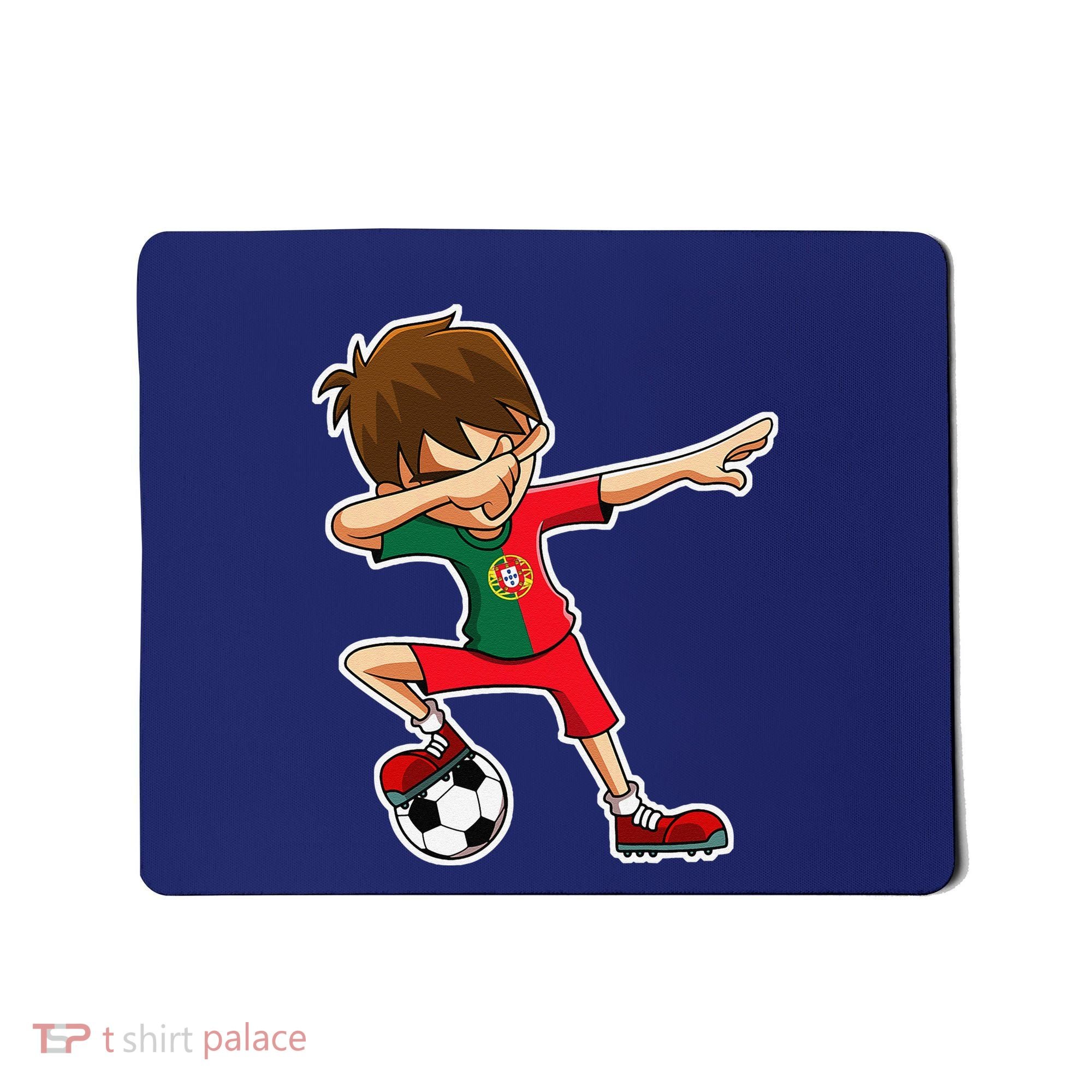 Dabbing Soccer Boy Portugal Jersey Portuguese Dab Gift Mousepad