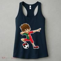 Dabbing Soccer Boy Portugal Jersey Portuguese Dab Gift Women's Tank Top thumb 3