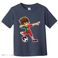 Dabbing Soccer Boy Portugal Jersey Portuguese Dab Gift Toddler T-Shirt thumb 0