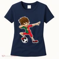 Dabbing Soccer Boy Portugal Jersey Portuguese Dab Gift Women's T-Shirt thumb 0