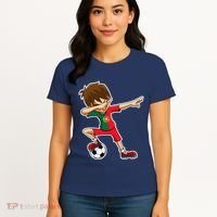Dabbing Soccer Boy Portugal Jersey Portuguese Dab Gift Women's T-Shirt thumb 4