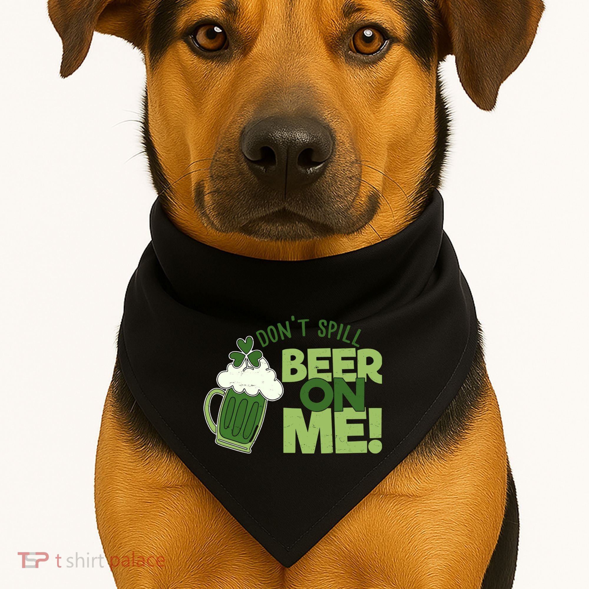 DonT Sill Beer On Me Funny St PatrickS Day USA-Made Doggie Bandana