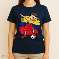 Dabbing Soccer Boy Venezuela Jersey Venezuelan Football Fans T-Shirt thumb 4