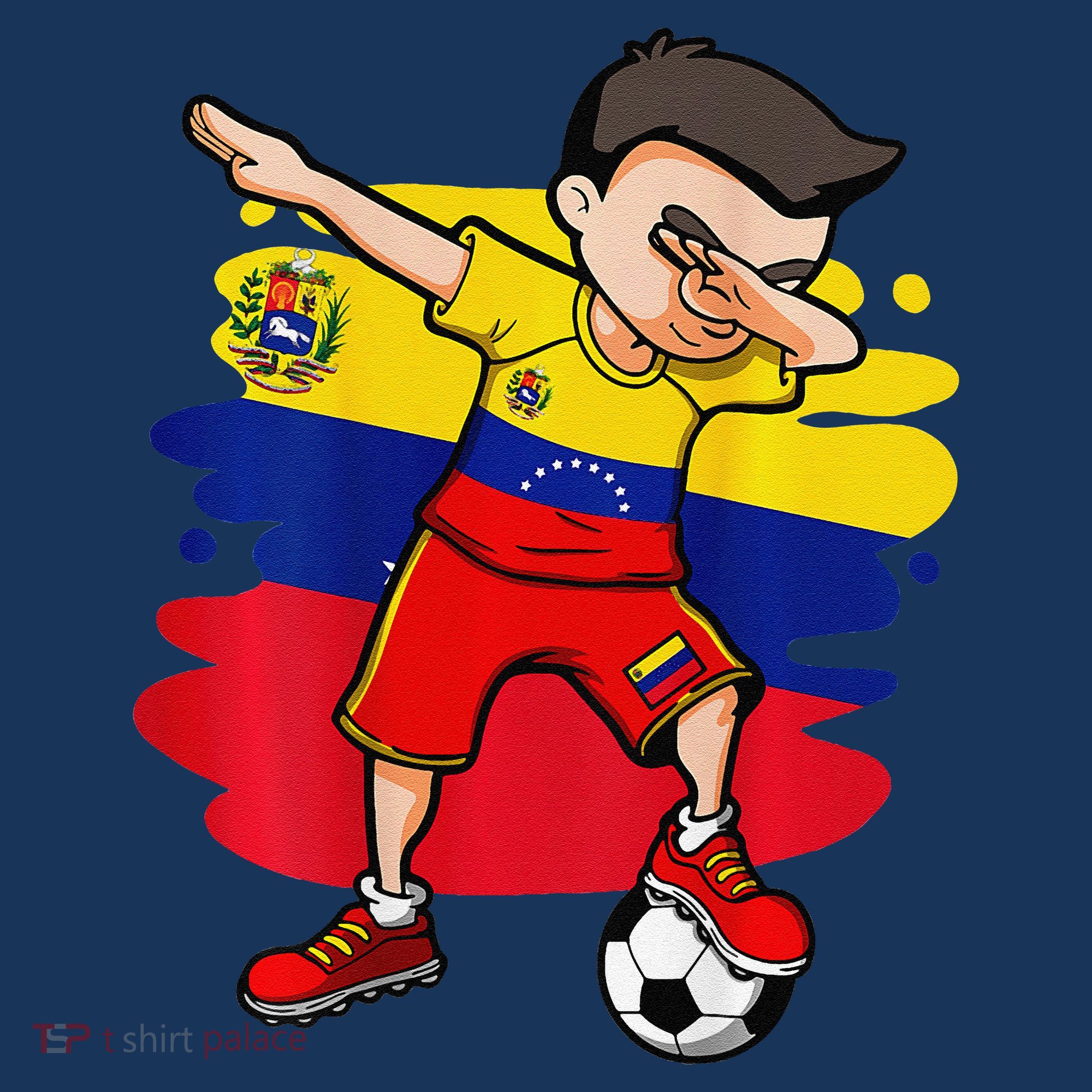 Dabbing Soccer Boy Venezuela Jersey Venezuelan Football Fans Women's Tank Top