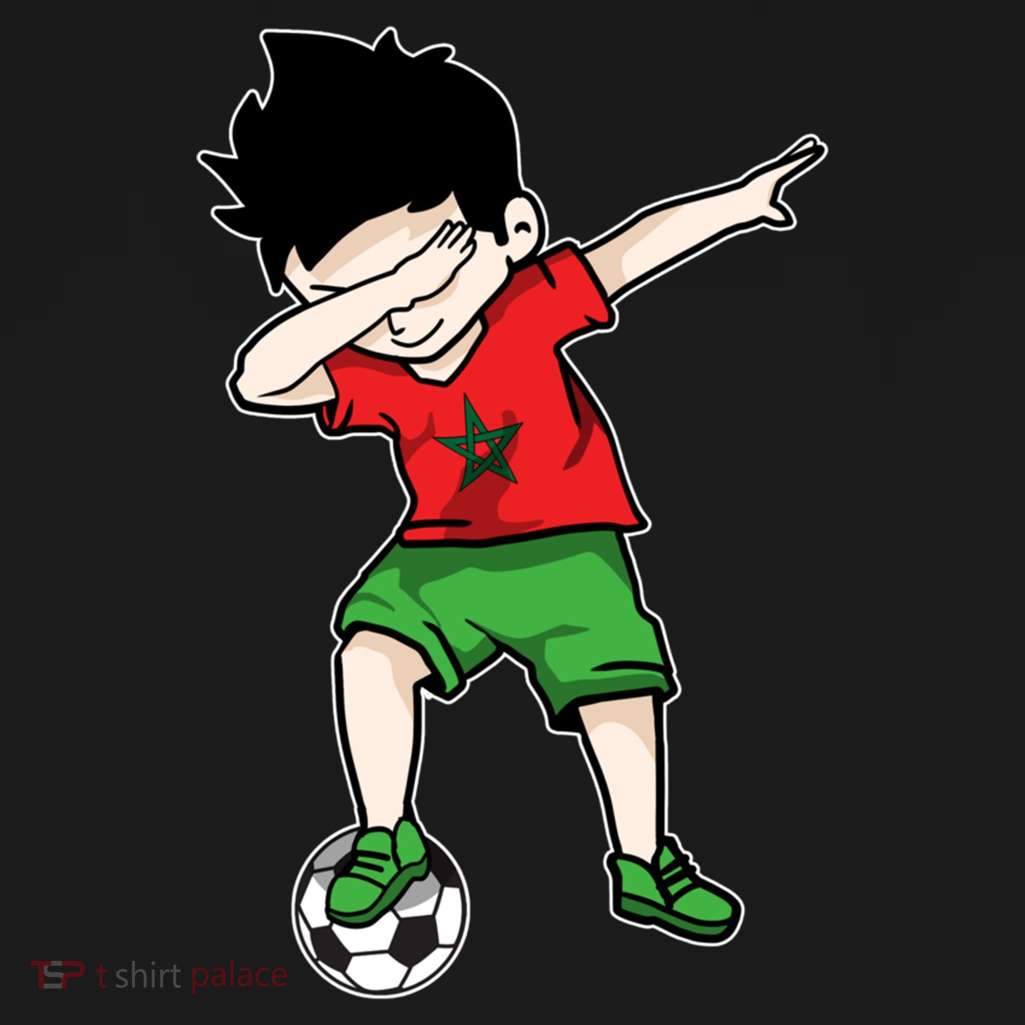 Dabbing Soccer Boy Morocco Football Funny Gift Moroccan Gift Sustainable Bucket Hat