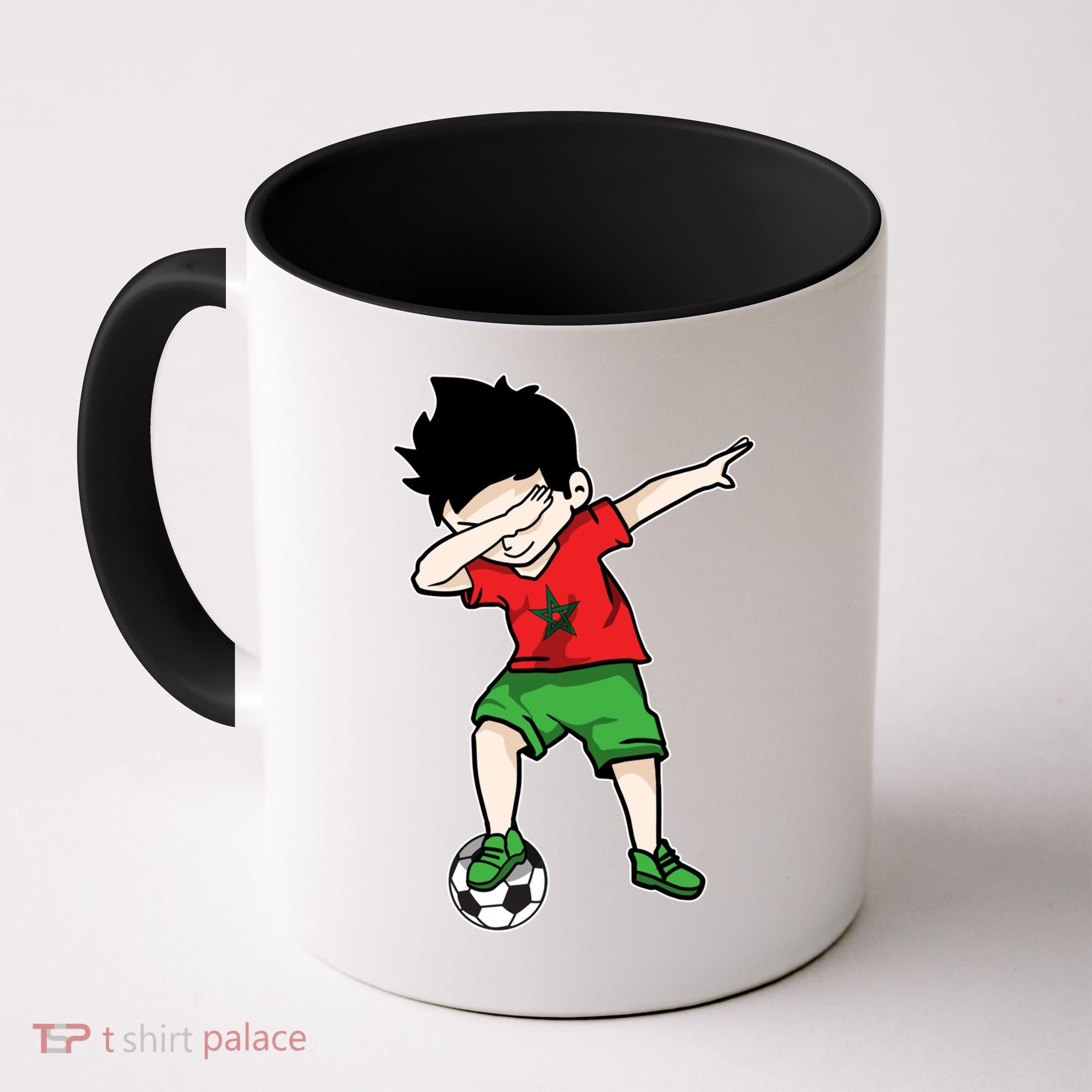 Dabbing Soccer Boy Morocco Football Funny Gift Moroccan Gift Coffee Mug