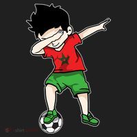 Dabbing Soccer Boy Morocco Football Funny Gift Moroccan Gift Hat thumb 2