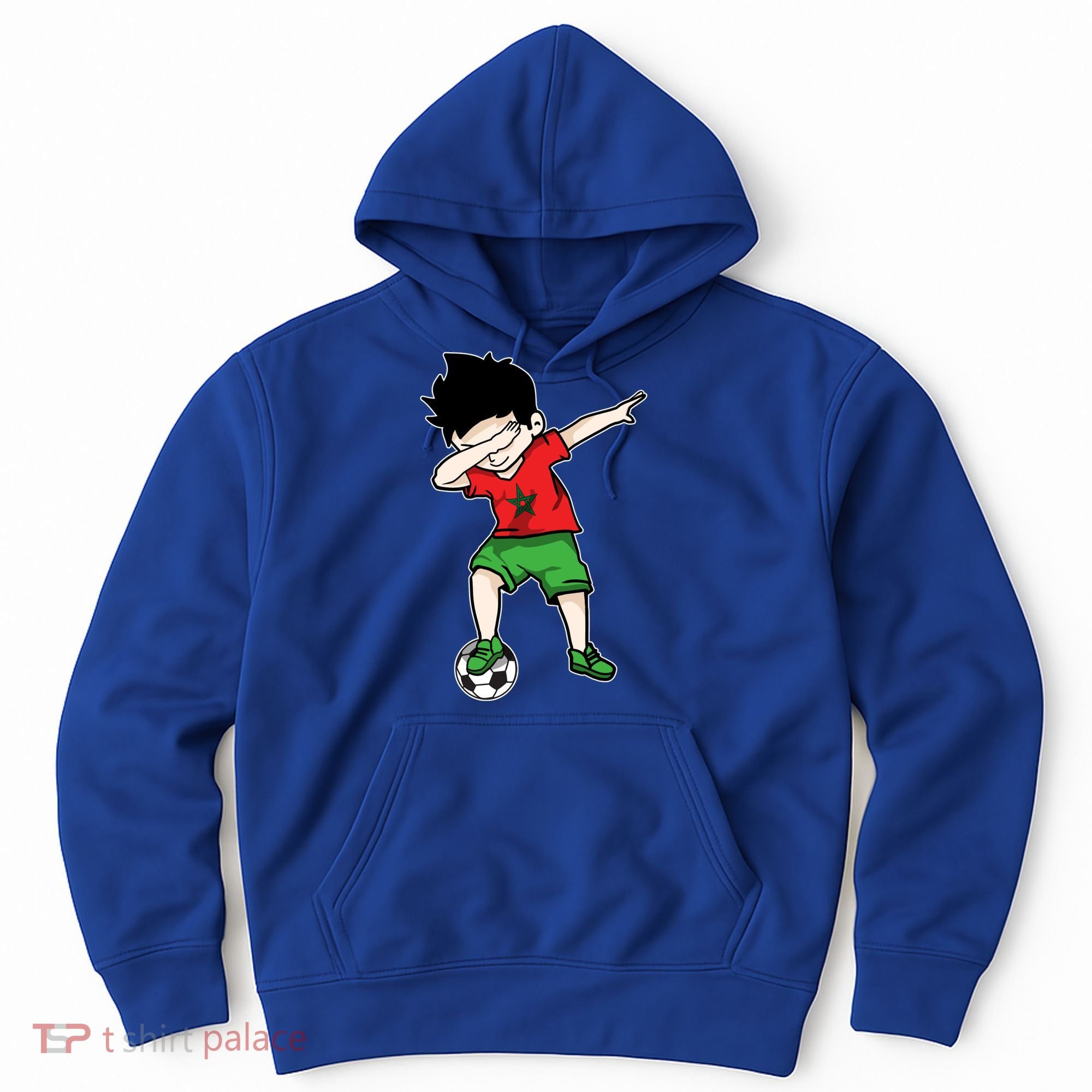 Dabbing Soccer Boy Morocco Football Funny Gift Moroccan Gift Hoodie