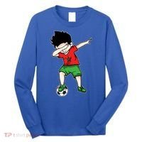 Dabbing Soccer Boy Morocco Football Funny Gift Moroccan Gift Long Sleeve Shirt thumb 0