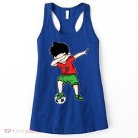 Dabbing Soccer Boy Morocco Football Funny Gift Moroccan Gift Women's Tank Top thumb 0