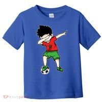 Dabbing Soccer Boy Morocco Football Funny Gift Moroccan Gift Toddler T-Shirt thumb 0