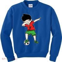 Dabbing Soccer Boy Morocco Football Funny Gift Moroccan Gift Kids Sweatshirt thumb 0