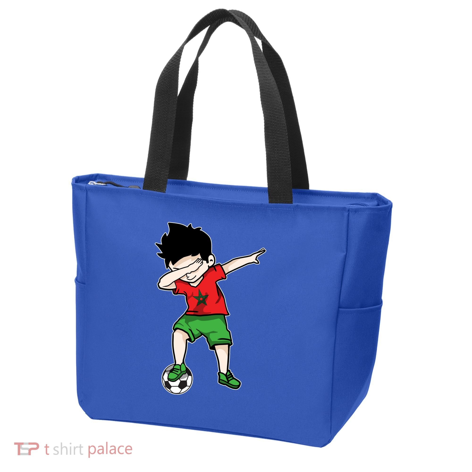 Dabbing Soccer Boy Morocco Football Funny Gift Moroccan Gift Tote Bag