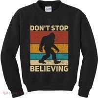 DonT Stop Believing Sasquatch Costume Big Foot Bigfoot Kids Sweatshirt thumb 0