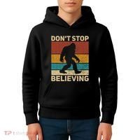 DonT Stop Believing Sasquatch Costume Big Foot Bigfoot Kids Hoodie thumb 4