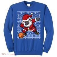 Dabbing Santa Basketball Ugly Christmas Sweater Pattern Cool Gift Sweatshirt thumb 0