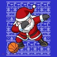 Dabbing Santa Basketball Ugly Christmas Sweater Pattern Cool Gift Women's Tank Top thumb 5