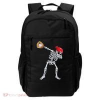 Dabbing Skeleton Baseball Halloween Player Catcher Pitcher Backpack thumb 0