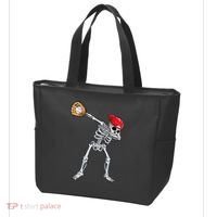 Dabbing Skeleton Baseball Halloween Player Catcher Pitcher Tote Bag thumb 3