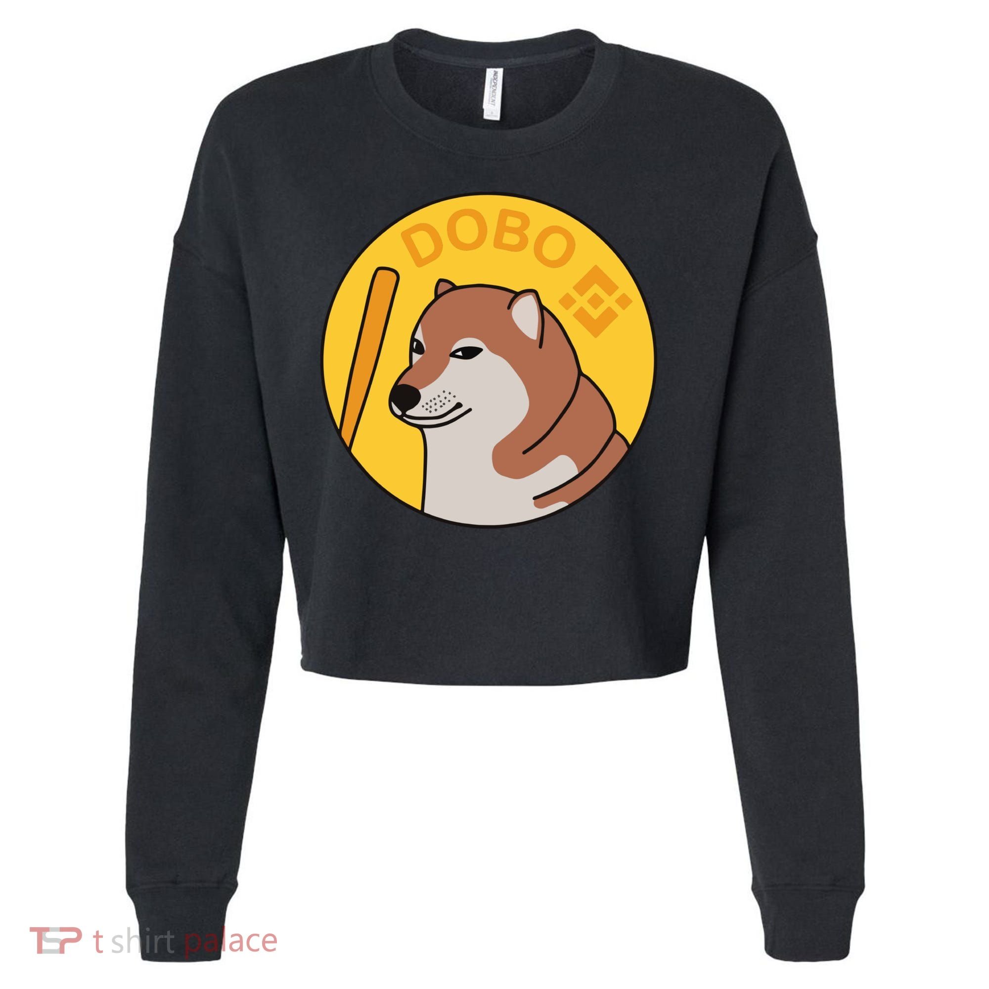 Dogebonk Solona Bonk Coin Logo Cropped Pullover Crew