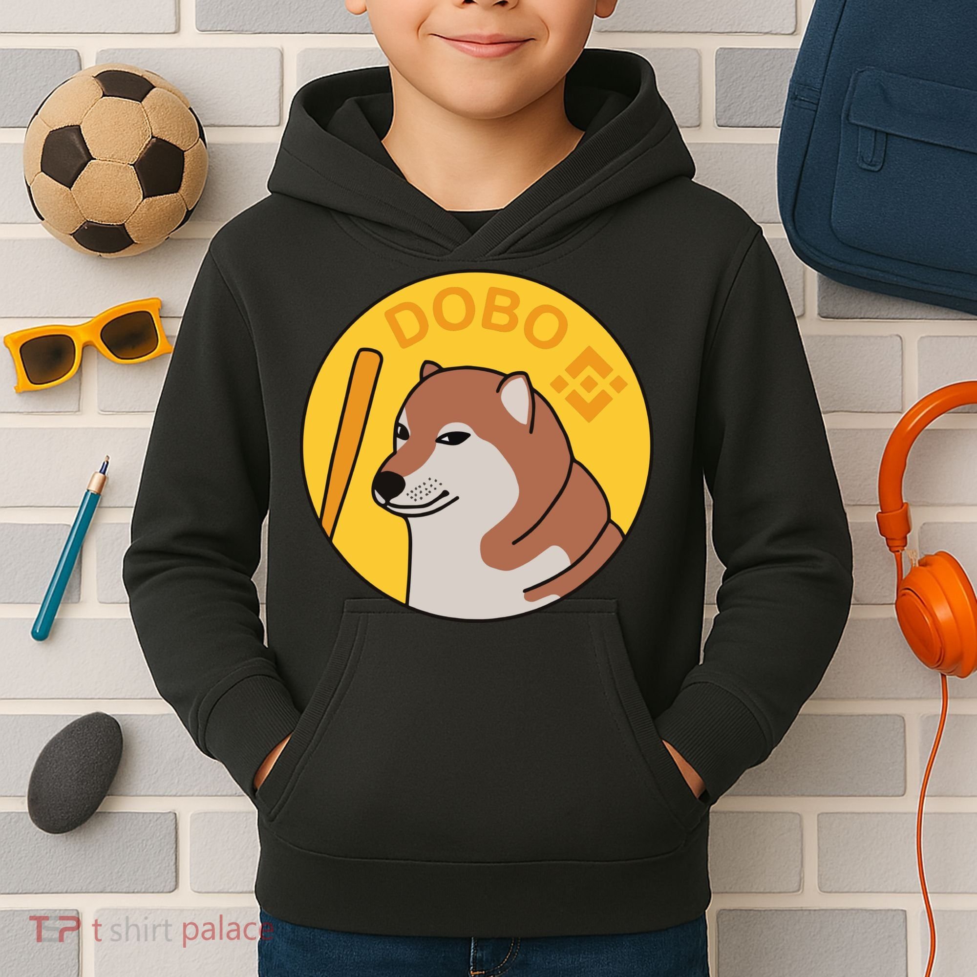 Dogebonk Solona Bonk Coin Logo Kids Hoodie