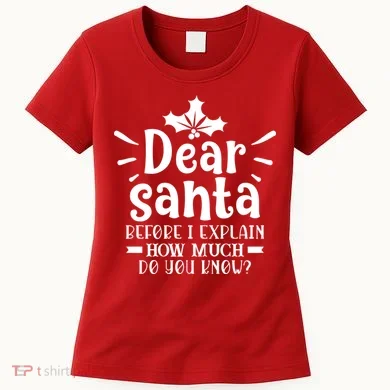 Dear Santa Before I Explain Women's T-Shirt