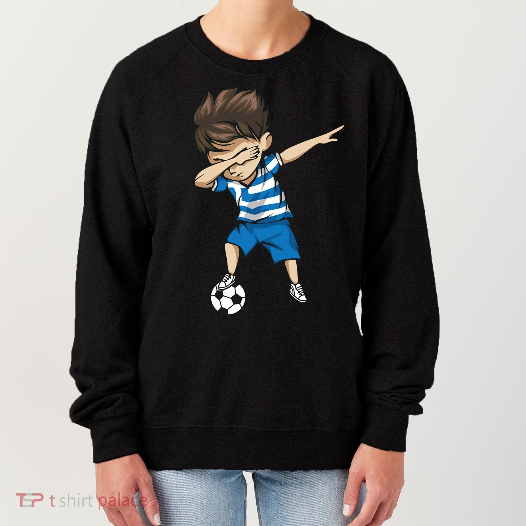 Dabbing Soccer Boy Greece Women's Sweatshirt