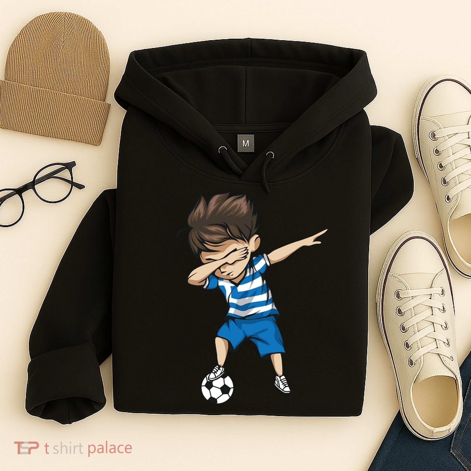 Dabbing Soccer Boy Greece Hoodie