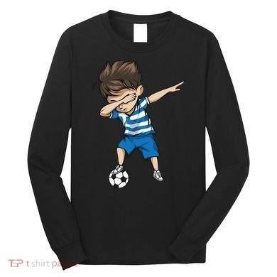 Dabbing Soccer Boy Greece Long Sleeve Shirt