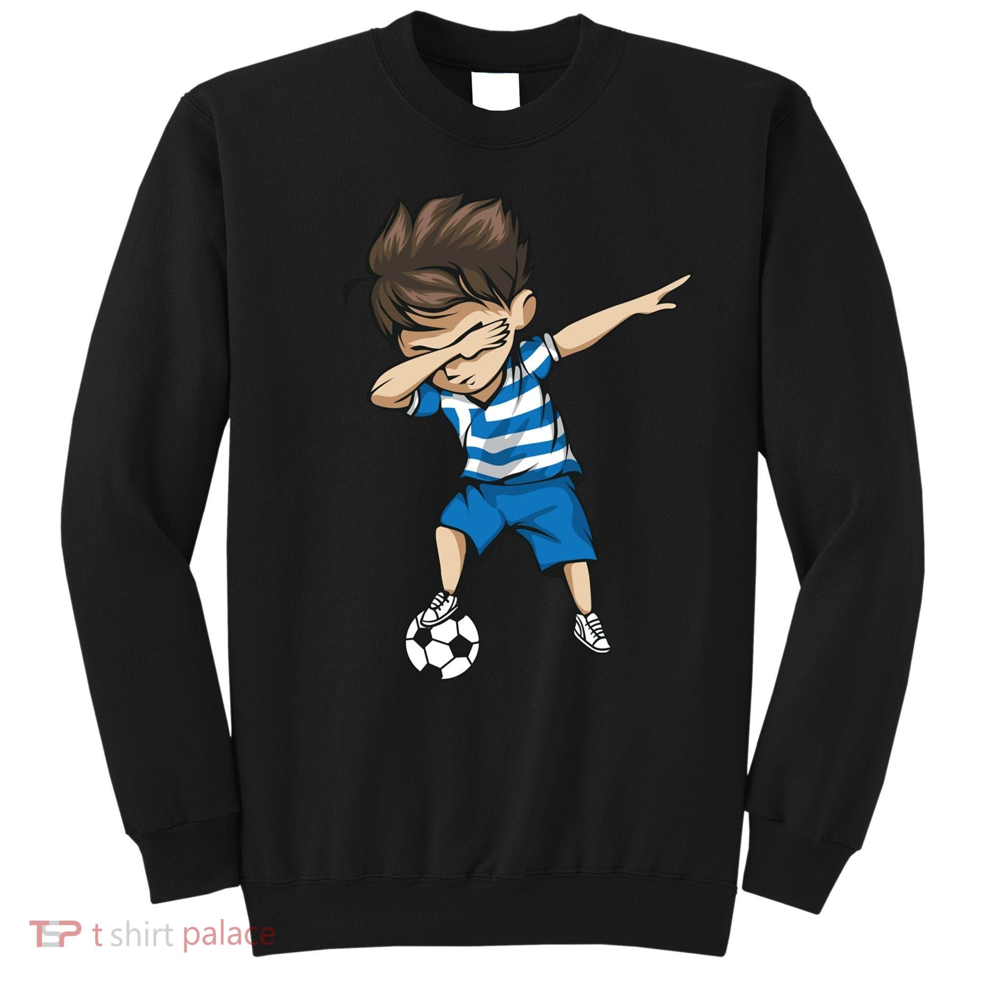 Dabbing Soccer Boy Greece Sweatshirt