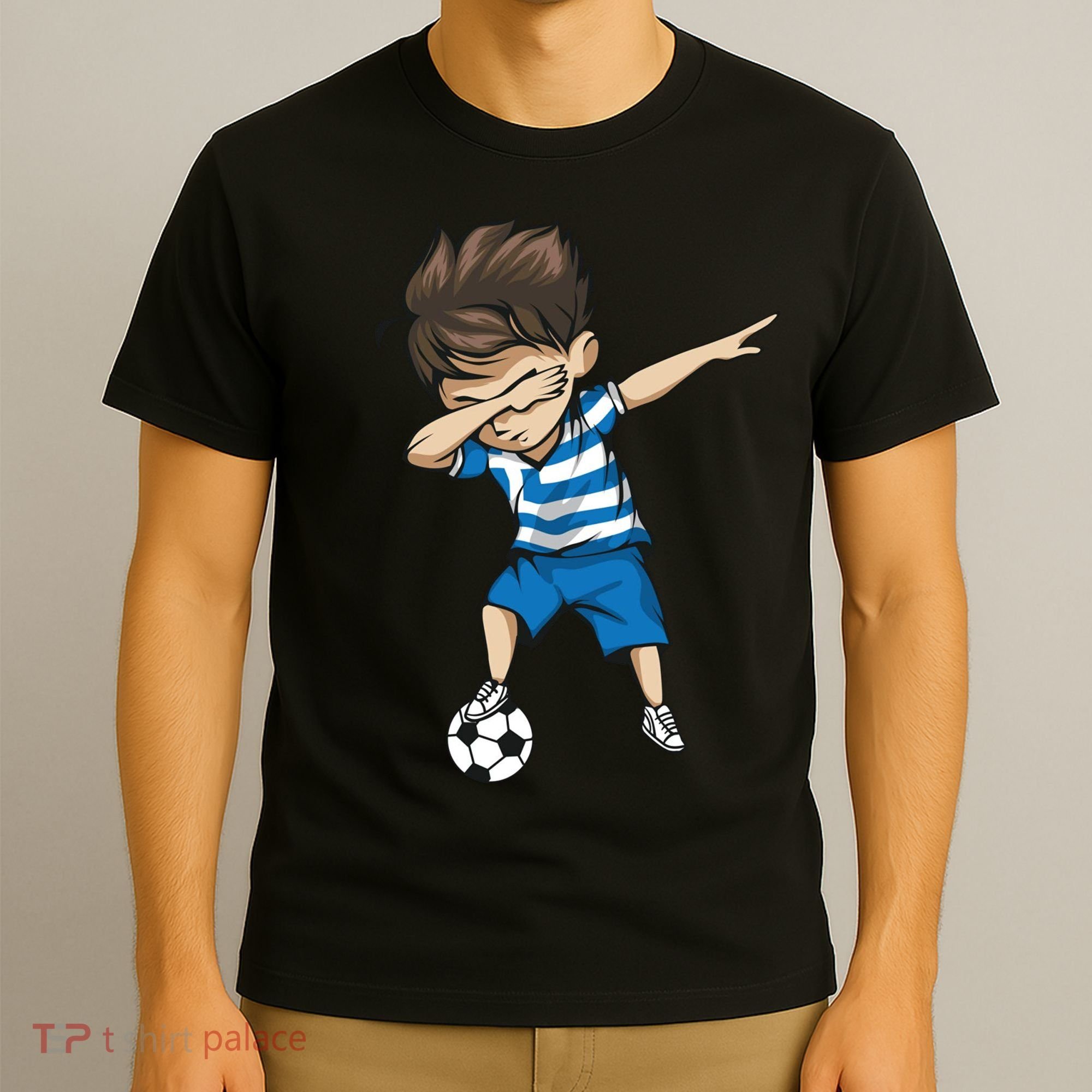 Dabbing Soccer Boy Greece T-Shirt