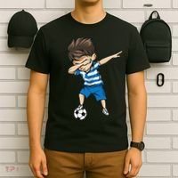 Dabbing Soccer Boy Greece T-Shirt thumb 6