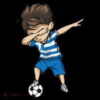 Dabbing Soccer Boy Greece T-Shirt thumb 7