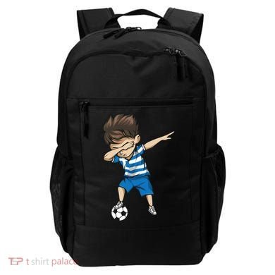 Dabbing Soccer Boy Greece Backpack