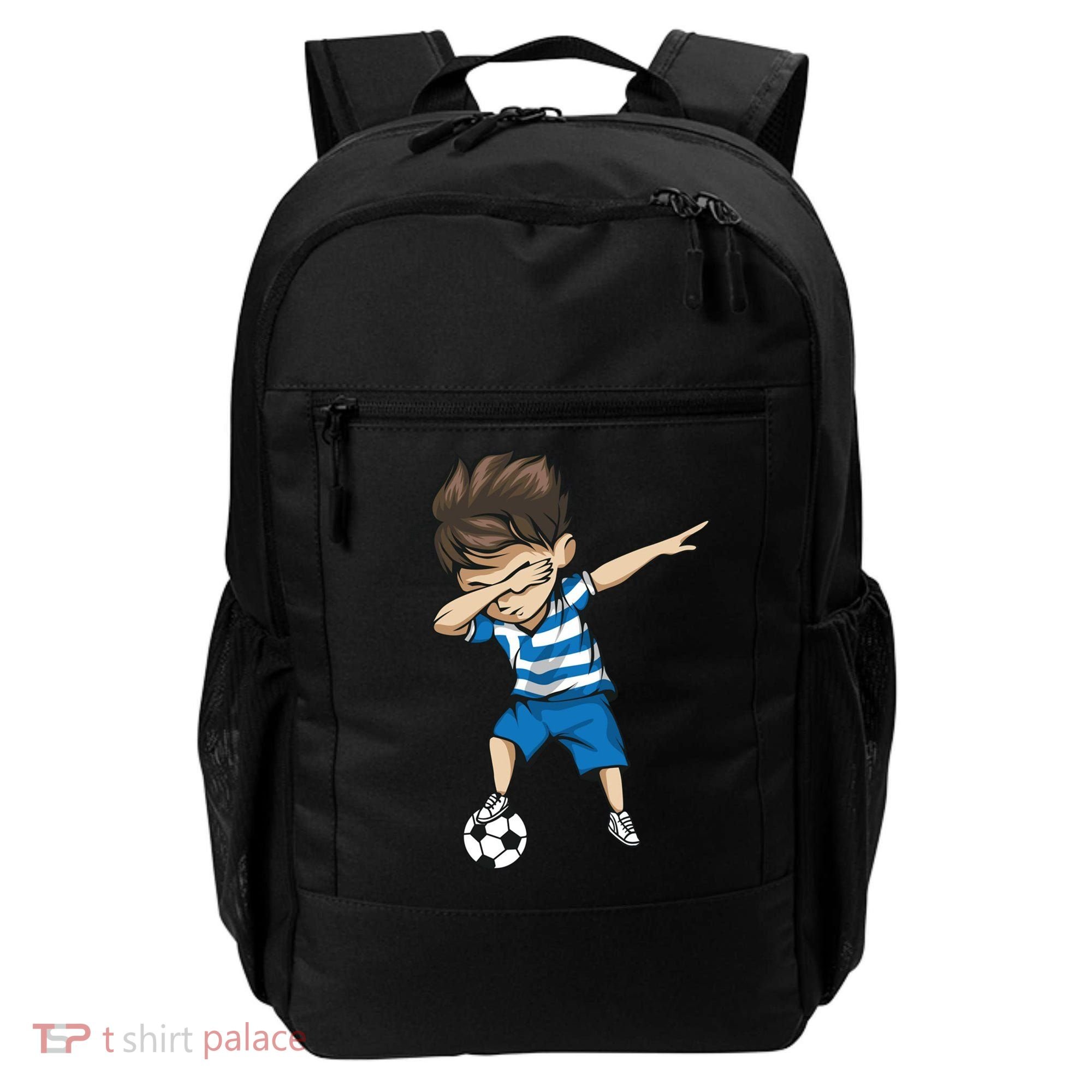 Dabbing Soccer Boy Greece Backpack