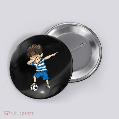 Dabbing Soccer Boy Greece Button