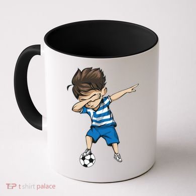 Dabbing Soccer Boy Greece Coffee Mug
