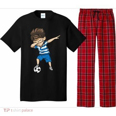 Dabbing Soccer Boy Greece Pajama Set