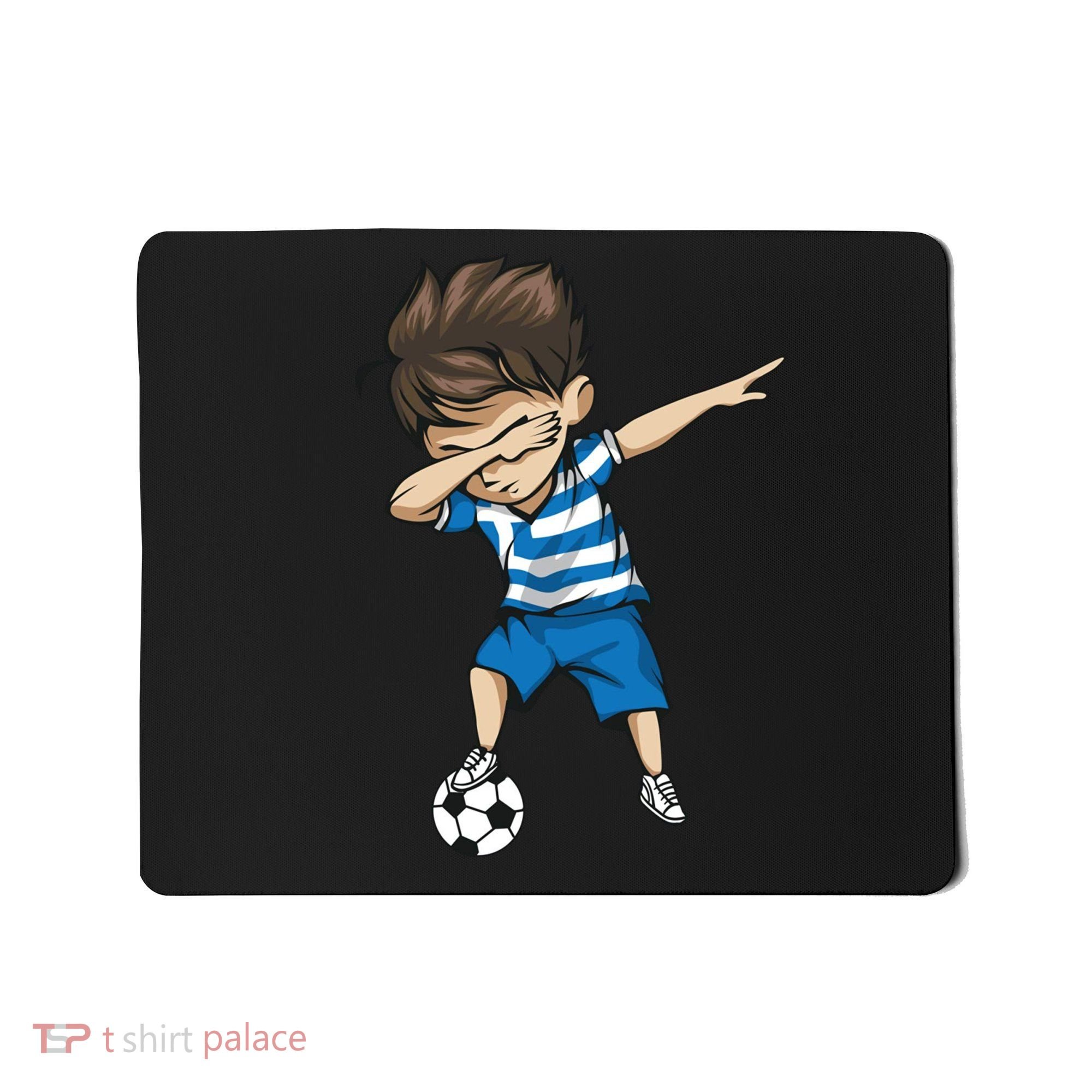 Dabbing Soccer Boy Greece Mousepad