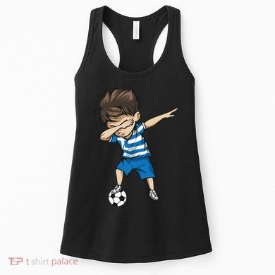 Dabbing Soccer Boy Greece Women's Tank Top