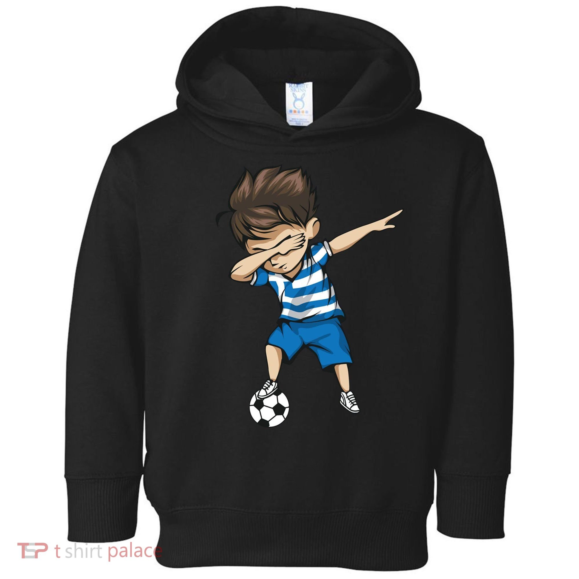Dabbing Soccer Boy Greece Toddler Hoodie